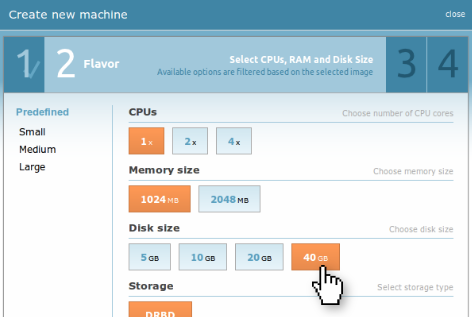 Disk size increased to 40GB !